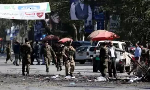 Blast near Afghan presidential rally kills 48