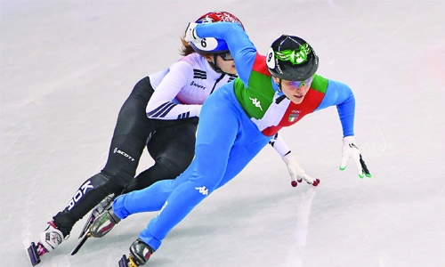 Fontana wins gold in 500m short-track final