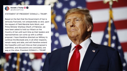 Trump extends Iran ceasefire, continues blockade of ports