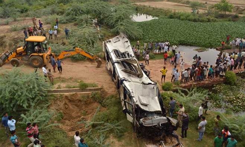 29 die as bus falls off highway