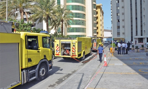 Mock fire drill held in Bahrain 