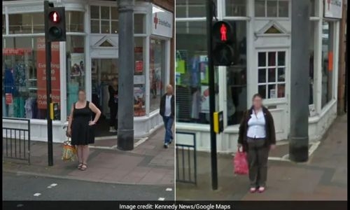 British woman captured on Google Maps at the exact same location nine years apart