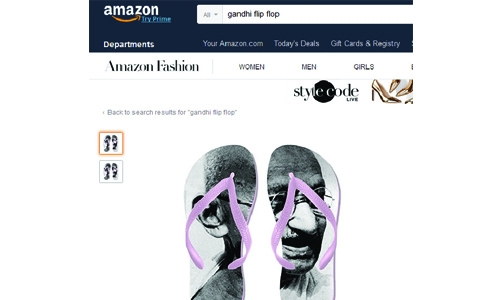 Amazon’s Gandhi flip-flops spark anger in India