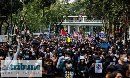 Dozens arrested after Hong Kong protest