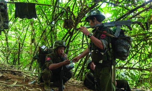 China holds military drills near restive Myanmar border