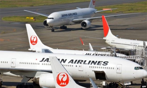 Japan Airlines logs quarterly profit gain, upgrades outlook