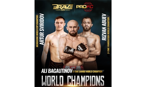 Three world champions from different martial arts look to shine at BRAVE CF 55