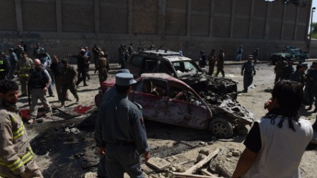 Taliban suicide car bomb near Kabul airport kills at least three