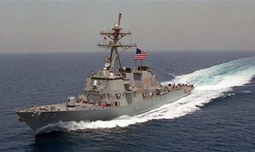 US warship sails by island claimed by China: Pentagon
