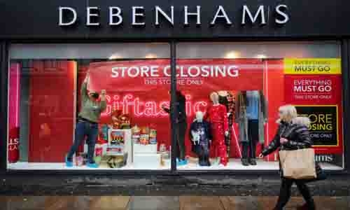 Major fashion retailer Debenhams shuts all stores, around 12,000 jobs lost