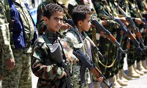 Houthis recruit child soldiers