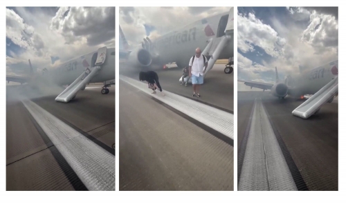 Fire Breaks Out on American Airlines Plane at Denver Airport 