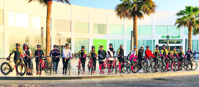 For the first time in Bahrain an all-girl cycling group glides across the Kingdom 