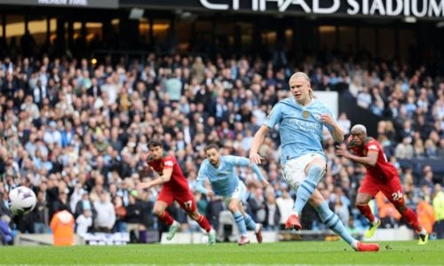 Haaland hits four as Man City keep title pressure on leaders Haaland hits four as Man City keep title pressure on leaders