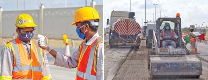 Works Minister stresses projects on schedule Works Minister stresses projects on schedule