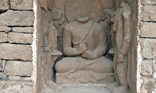 Pakistan unveils 1,700- year-old sleeping Buddha
