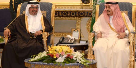 PRINCE SALMAN MEETS SAUDI CROWN PRINCE