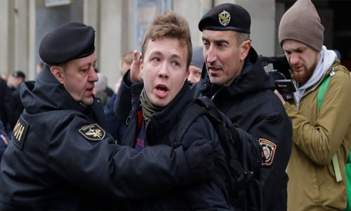 Belarus opposition condemn jailed activist interview