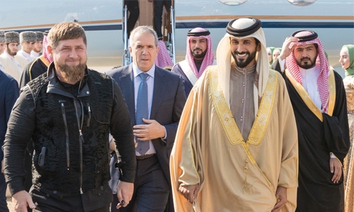 Shaikh Nasser gets a grand welcome in Chechnya
