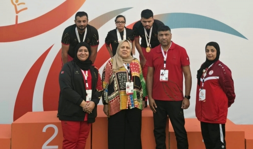 Sham Al-Ahmadi and Haider Saeed win gold in English riding competitions at the 10th Regional Games in Egypt Sham Al-Ahmadi and Haider Saeed win gold in English riding competitions at the 10th Regional Games in Egypt