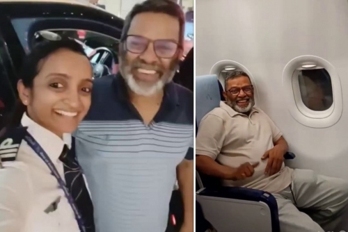 Daughter Flies Father Home Daughter Flies Father Home