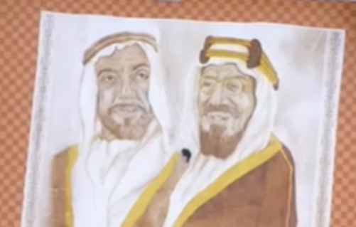 Saudi Arabian artist makes world’s ‘largest coffee painting’ Saudi Arabian artist makes world’s ‘largest coffee painting’