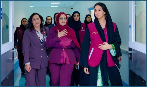 Shaikha Sheema Visits Injured Victims at Salmaniya Medical Complex
