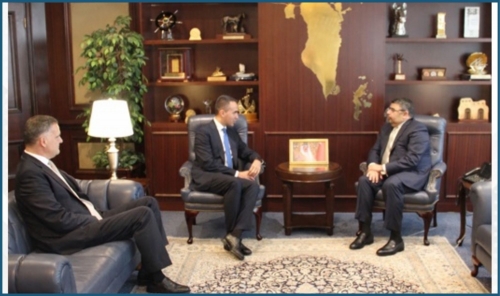 Electricity Minister meets EU Special Representative for the Gulf