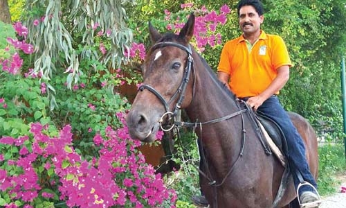 An exceptional horseman!