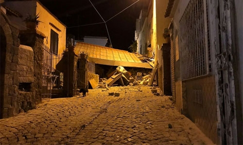 Two dead, children trapped after quake hits Italy holiday island