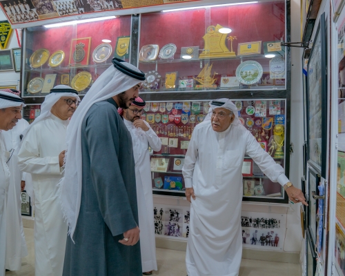 HH Shaikh Khalid praises retired referee’s oustanding sports career HH Shaikh Khalid praises retired referee’s oustanding sports career
