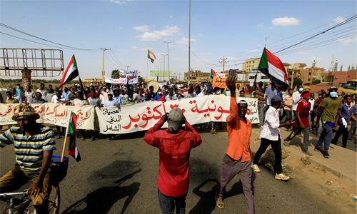 Mobile line cut, tear gas fired in Sudan amid anti-coup protests 
