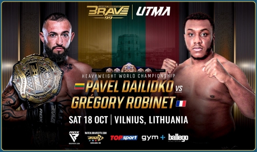 Pavel Dailidko Stakes Heavyweight World Title Against Gregory Robinet In BRAVE CF 99 Headliner