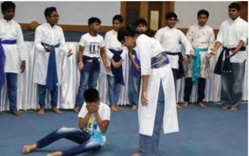 BIS Students Showcase Hindi Theatre Skills through House-Wise Nukkad Natak Competition