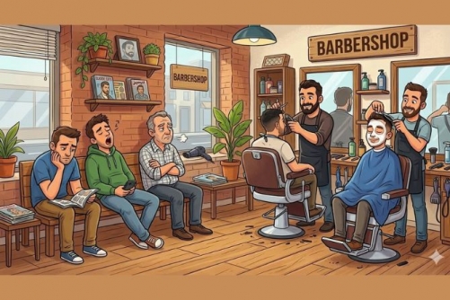 Barbershops brace for Eid rush as queues grow longer
