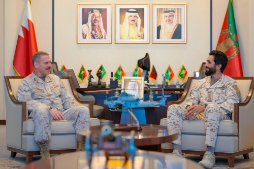 HH Shaikh Nasser and US Marine Commander Discuss Strategic Ties