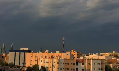 Bahrain experienced cloudy weather Bahrain experienced cloudy weather