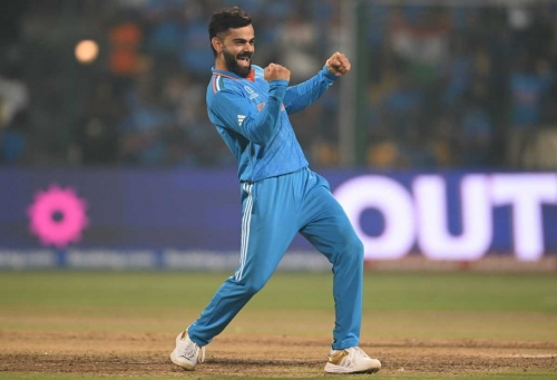 Kohli, Rohit take World Cup wickets as India crush Netherlands to continue perfect nine wins in nine matches 