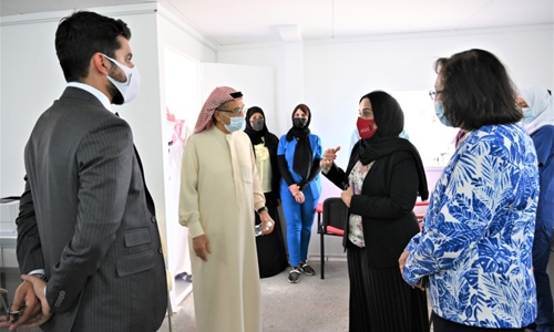 SCH president opens new COVID-19 drive-through centre in Bahrain