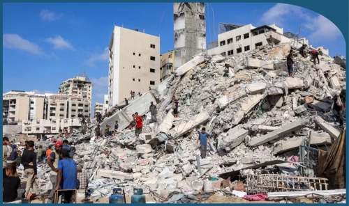 Gaza Residents Left Homeless as Israeli Strikes Flatten High-Rise Buildings