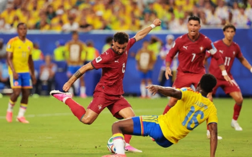 Colombia, Portugal share spoils