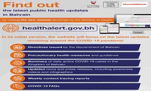 Bahrain Health Ministry launch new website