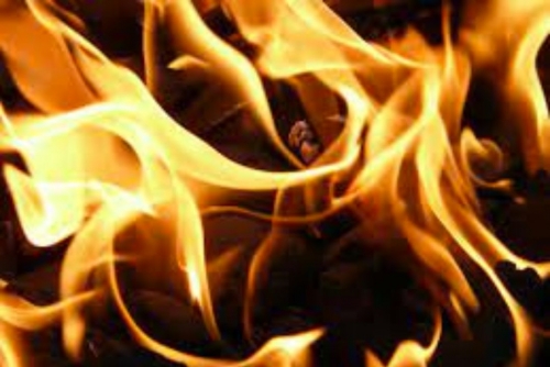 Fire in Sitra 
