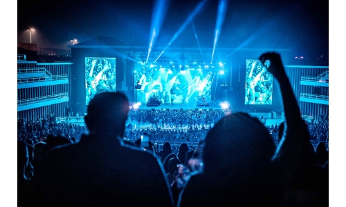 Grammy Award-winning Kings of Leon performing live at Al Dana Amphitheatre