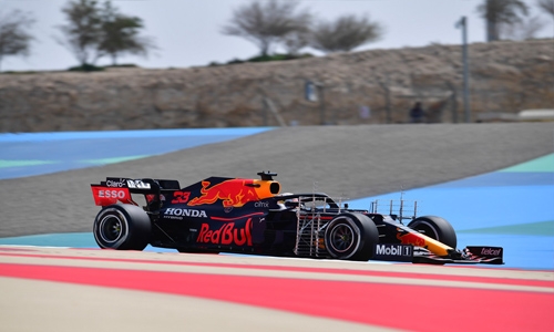 Red Bull’s Max Verstappen sets fastest time in first day of F1 pre-season testing at BIC