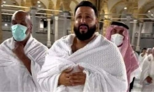 DJ Khaled breaks down in tears of joy at Mecca