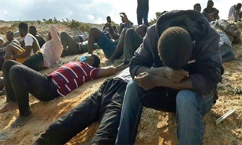 Twenty migrants drown in Libya shipwreck, bodies wash ashore Twenty migrants drown in Libya shipwreck, bodies wash ashore