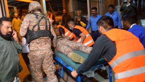 Taliban claim attack on police headquarters in Karachi; seven dead Taliban claim attack on police headquarters in Karachi; seven dead