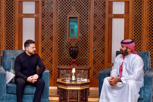 Zelensky meets Saudi Crown Prince as he pitches anti-drone expertise and technology Zelensky meets Saudi Crown Prince as he pitches anti-drone expertise and technology