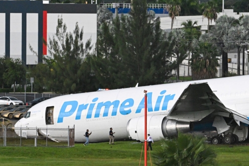 Five Dead, Five Injured After Amazon Cargo Plane Overshoots Miami Runway Five Dead, Five Injured After Amazon Cargo Plane Overshoots Miami Runway